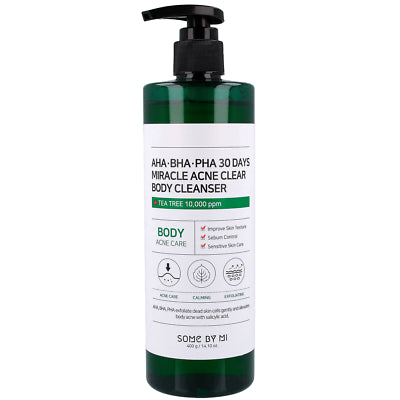 Some By Mi AHA BHA PHA 30 Days Miracle Acne Body Cleanser 400ml/ AHA BHA PHA 30 dienu brīnumlīdzeklis pret akni ķermeņa tīrīšanai 400 ml Oishii Asian Mart