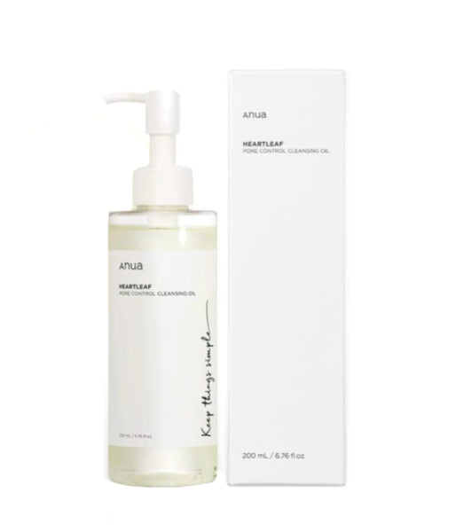 Anua Heartleaf Pore Control Cleansing Oil 200ml/ Anua Heartleaf poru kontroles attīrošā eļļa 200 ml Oishii Asian Mart