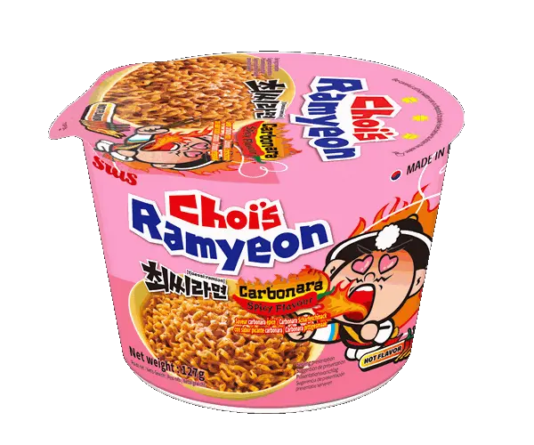 CHOIS Cup Ramen Carbonara, spicy 127,5 g/ CHOIS Kausiņa ramen karbonāra, ass 127,5 g CHOIS