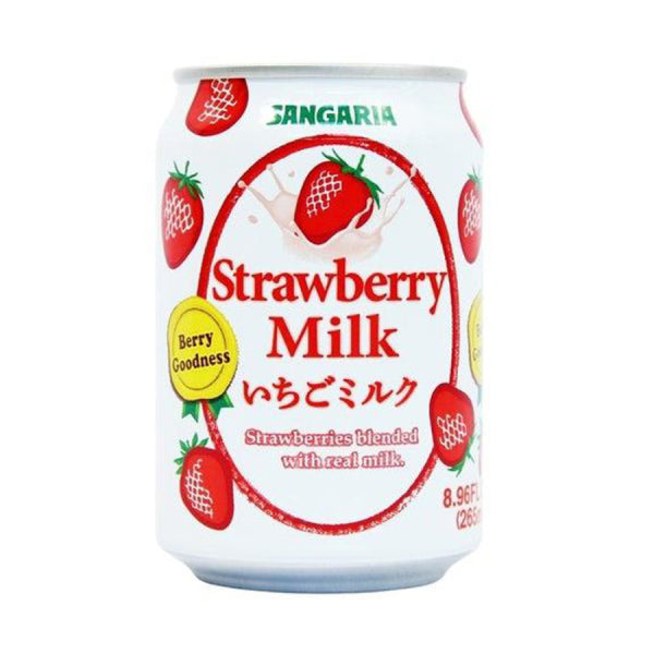 SANGARIA Strawberry Milk 275ml/ SANGARIA Zemeņu piens 275 ml Oishii Asian Mart
