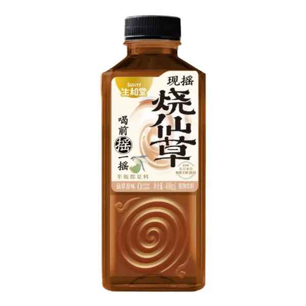 Sunity Grass Jelly Drink Original Flavor 400ml/ Sunity zāļu želejas dzēriens Oriģinālā garša 400 ml