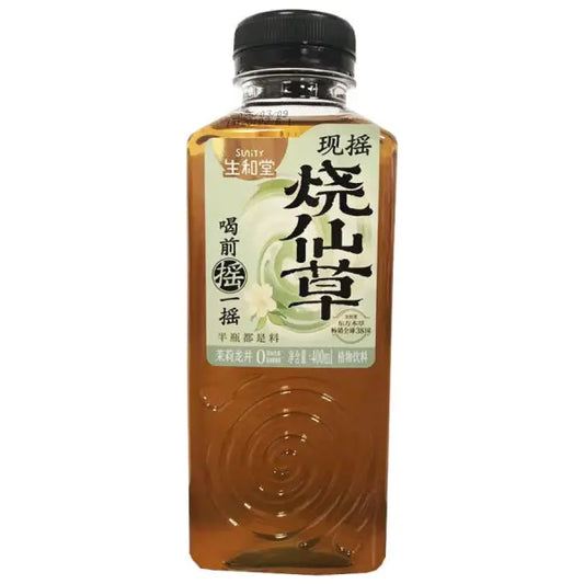 Sunity Grass Jelly Drink Jasmine Longjing 400ml/ Sunity zāļu želejas dzēriens Jasmīna longdzjins 400 ml Sunity