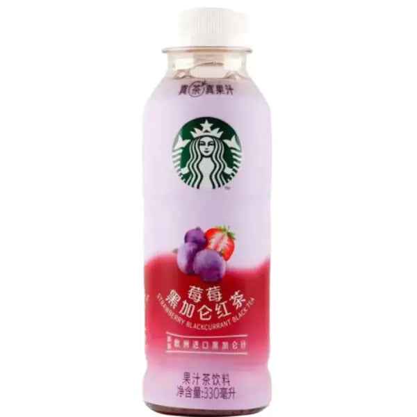 Starbucks Strawberry Blackcurrant Black Tea 330ml/ Starbucks zemeņu–upenu melnā tēja 330 ml