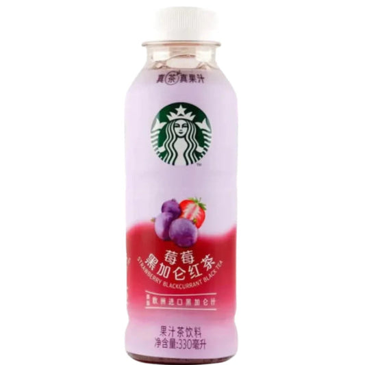 Starbucks Strawberry Blackcurrant Black Tea 330ml/ Starbucks zemeņu–upenu melnā tēja 330 ml Oishii Asian Mart