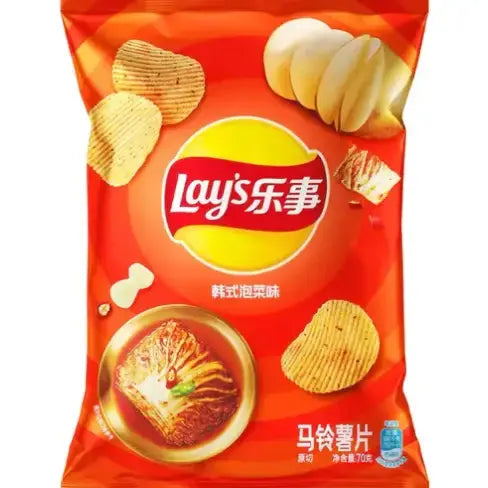 Lay's City Korean Style Kimchi Limited Edition 70g/ Lay's City Korejiešu stila kimči Ierobežotā izlaiduma 70g LAY’S