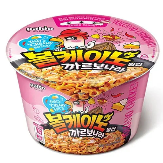Paldo Volcano Carbonara King Cup 105g/ Paldo Vulkāna karbonāras lielā krūze 105g PALDO