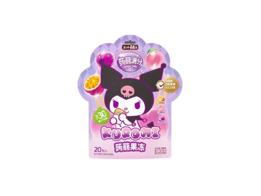 Sanrio Kuromi Mixed Flavor Konjac Jelly 320g/ Sanrio Kuromi jauktu garšu konjaka želeja 320g Sanrio Kuromi