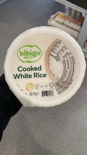 BIBIGO Cooked White Rice 210g/ Bibigo pagatavoti baltie rīsi 210g Oishii Asian Mart
