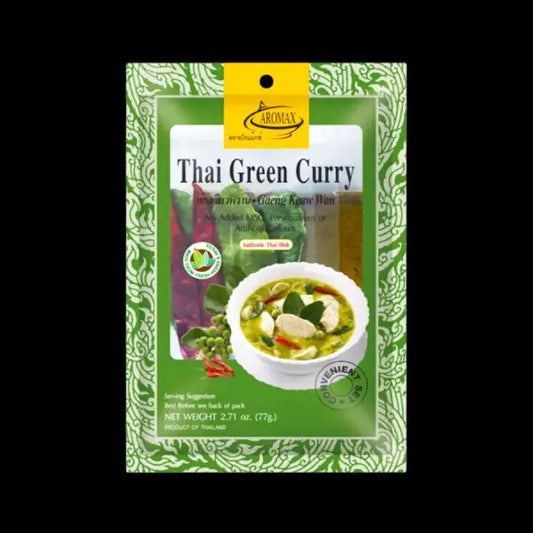 AROMAX Thai Green Curry 77g/ AROMAX Taizemes zaļais karijs 77g Oishii Asian Mart