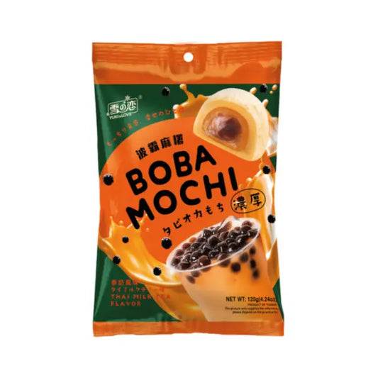 Yuki&Love Boba Mochi Thai Milk Tea Flavor 120g/ Boba Moči Taizemes Piena Tējas Garša 120 g Oishii Asian Mart