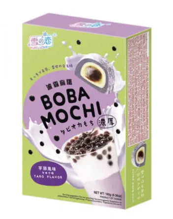 YUKI & LOVE Boba Moči ar Taro 180 g/ Boba Moči ar Taro 180 g Oishii Asian Mart