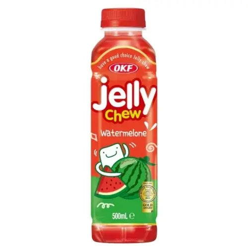 OKF Jelly Chew watermelon 500ml / OKF Jelly Chew arbūza 500 ml Oishii Asian Mart