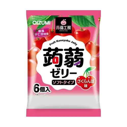 Shimonita Konjac Jelly Cherry 112g/ Konjaka želeja ar ķiršiem, 112 g Shimonita