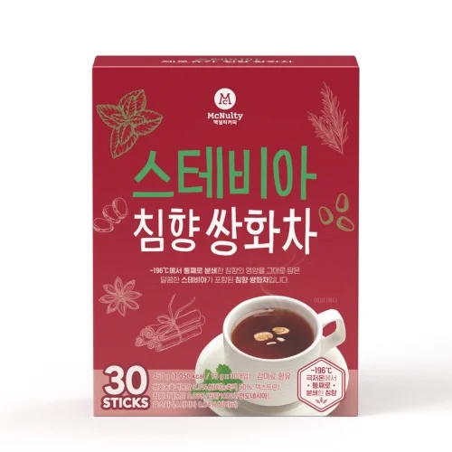 Mcnulty ssanghwa tēja – stēvija, bez cukura, 1 gab (mazais iepakojums). Oishii Asian Mart