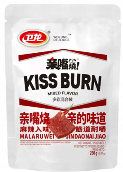 Wei long kiss burn snack 260g/ Wei Long “Kiss Burn” pikantā uzkoda, 260 g