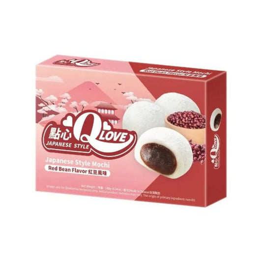 QLove Red Bean Traditional Mochi 180g/ Sarkanās pupiņas tradicionālie moči 180g