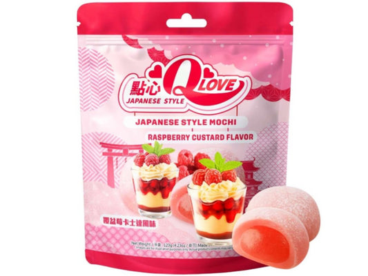 QLove Raspberry Custard 120g/ QLove Avenes krēma moči 120g