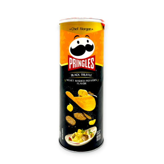 Pringles Black Truﬄe Velvet Mashed Potato 80g/ melnā trifeles samtaino kartupeļu biezeņa garšas čipsi 80g