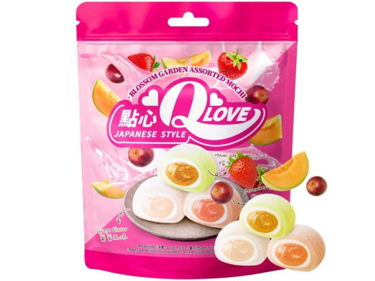 QLove Blossom Garden Assorted Mixed Mochi 120g/ QLove ziedošā dārza jauktie moči 120g