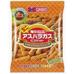 Ginbis mini sparģeļu cepumi ar melnām sezama sēklām, 65 g - Oishii Asian Mart