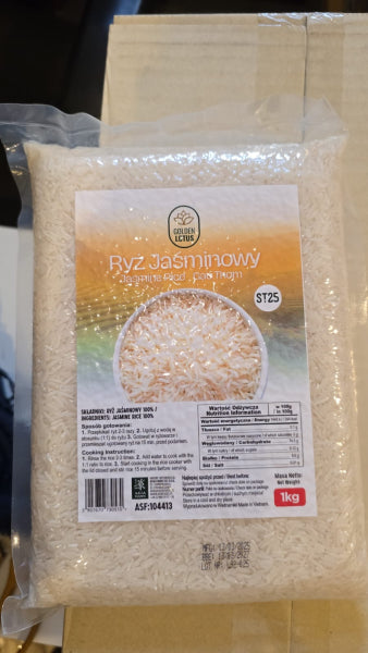ASIAFOODS Jasmine Rice Fragrant ST25 1 kg/ Aromātiskie jasmīna rīsi ST25, 1 kg
