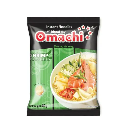 Omachi Shrimp 79g/ Omachi nūdeļu zupa ar garnelēm, 79 g - Oishii Asian Mart