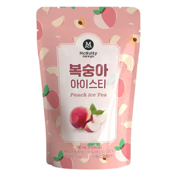 Mcnulty Peach Ice tea 190ml/ McNulty ledus persiku tēja, 190 ml - Oishii Asian Mart