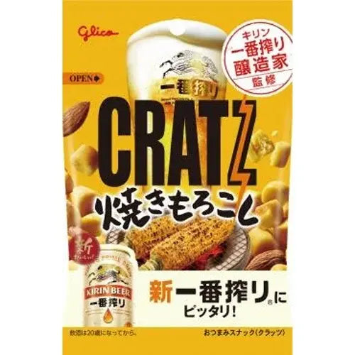 Glico Cratz Snack Grilled Corn Flavor 42g/ Uzkoda ar grilētas kukurūzas garšu, 42 g - Oishii Asian Mart