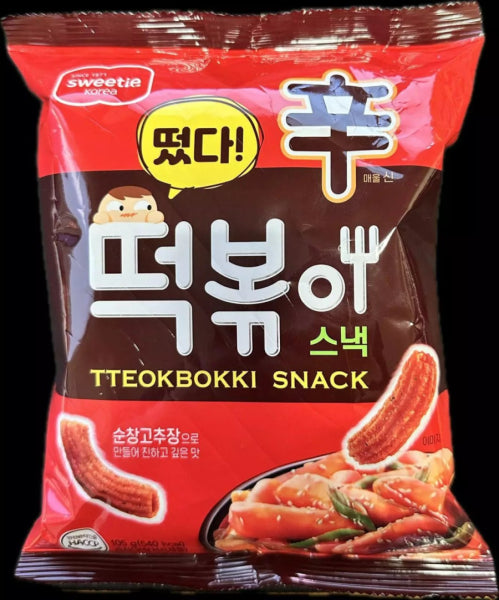 Sweetie Tteokbokki Snack 105g/ Sweetie tteokbokki uzkoda, 105 g
