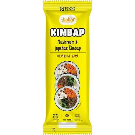 Japchae Kimbap with Mushroom 230 G/ Kimbaps ar japčes nūdelēm un sēnēm, 230 g - Oishii Asian Mart
