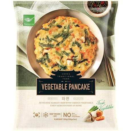 Pancake with Vegetables Korean Style 300g/ Korejiešu stila pankūka ar dārzeņiem, 300 g