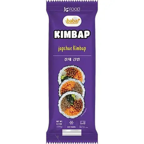 BABA Japchae Kimbap 230 G/ BABA kimbaps ar japčes nūdelēm, 230 g - Oishii Asian Mart