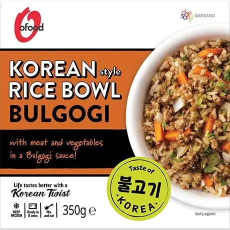 O'FOOD Rice Bowl Bulgogi 350g/ O'FOOD rīsu bļoda ar bulgogi, 350 g - Oishii Asian Mart