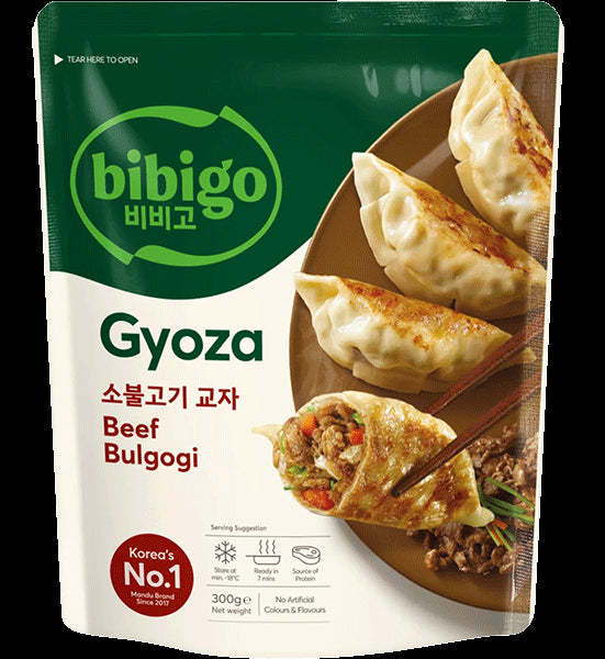 Bibigo Gyoza Beef Bulgogi 300g/ Bibigo Gyoza liellopa bulgogi pelmeņi 300 g