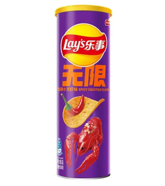 Lay‘s Stax Spicy Crayfish 90g/ Lay’s Pikantās vēžveidīgās garšas čipsi 90 g - Oishii Asian Mart
