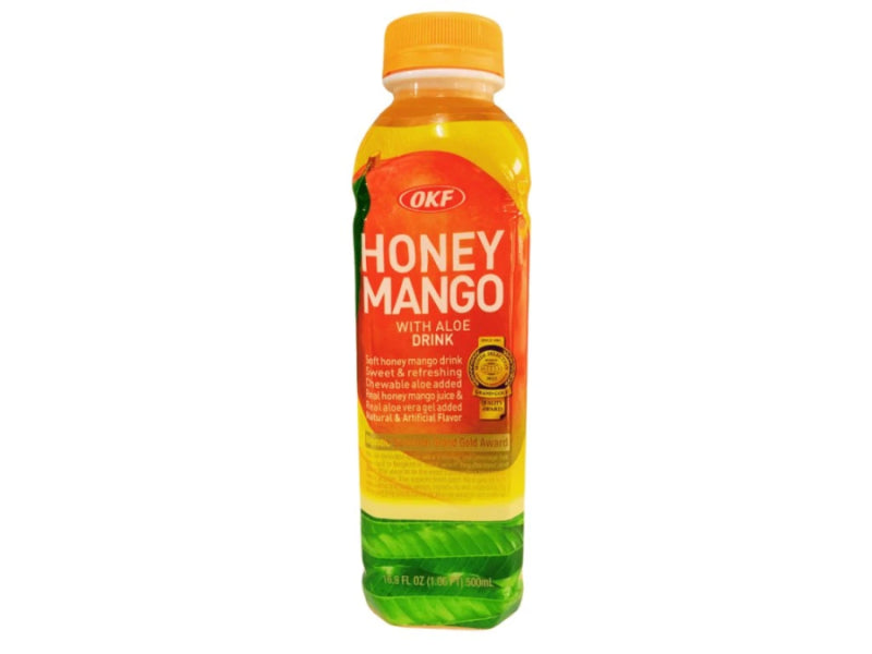 OKF Honey Mango Juice With Aloe 500ml/ OKF Medus un mango sula ar alveju 500 ml