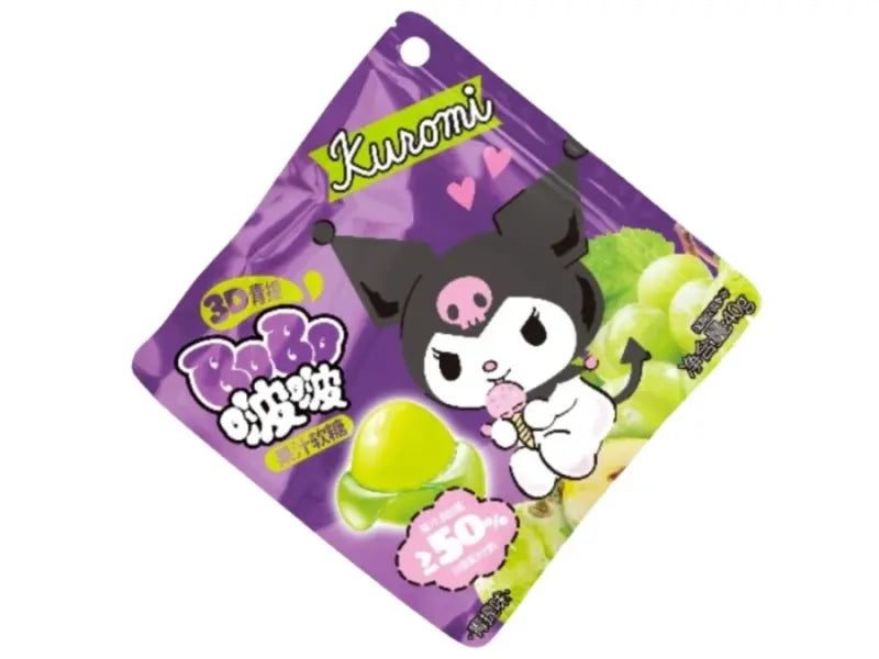 Kuromi Green Grape 3D Gummy 40g/ Kuromi Zaļo vīnogu 3D želejas 40 g - Oishii Asian Mart