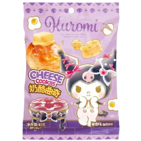 Kuromi Egg Cheese Cookie 40g/ Kuromi Siera un olu cepumi 40 g - Oishii Asian Mart