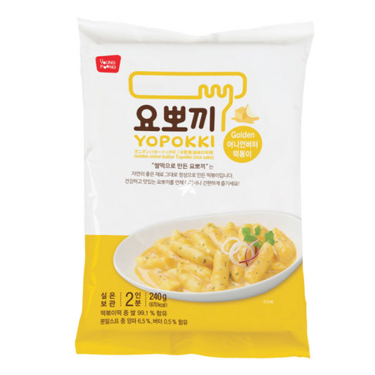 Yopokki Golden Onion Butter Pouch 240g/ Yopokki Zelta sīpolu un sviesta mērces porcija 240 g