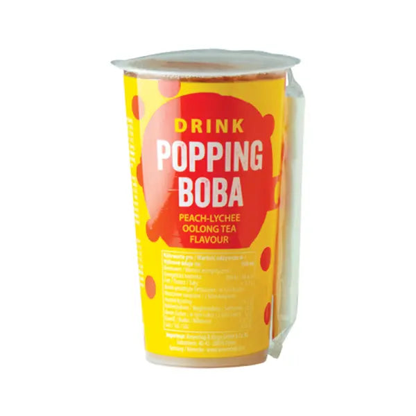 Popping Boba dzēriens, persiku un ličiju oolonga 425 ml - Oishii Asian Mart