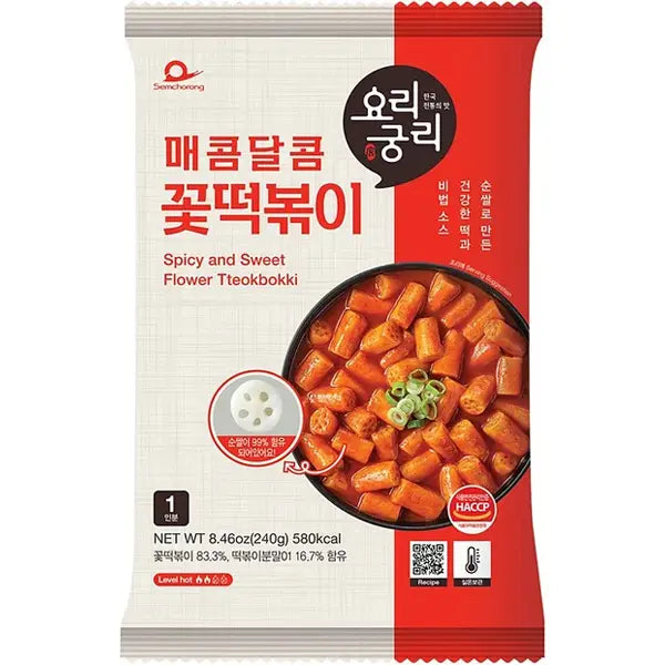 Semchorong Spicy Sweet Tteokbokki 240g/ Asie saldā Tteokbokki 240 g - Oishii Asian Mart