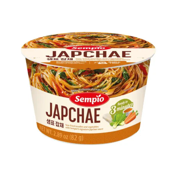 SEMPIO Instant Japchae Cup 82g/ Instant Japchae nūdeles krūzītē 82 g - Oishii Asian Mart