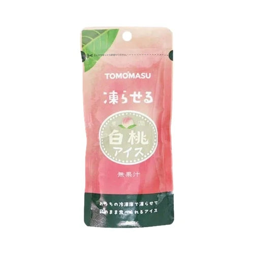 Tomomasu Beverage White Peach Ice 80g/ Tomomasu dzēriens ar balto persiku ledu 80 g - Oishii Asian Mart
