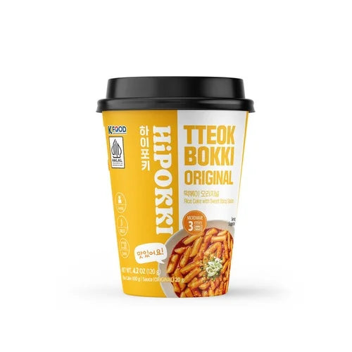 HYHS Halal Hipokki Original Cup Topokki 120g/ Hipokki oriģinālais topokki krūzītē 120 g - Oishii Asian Mart