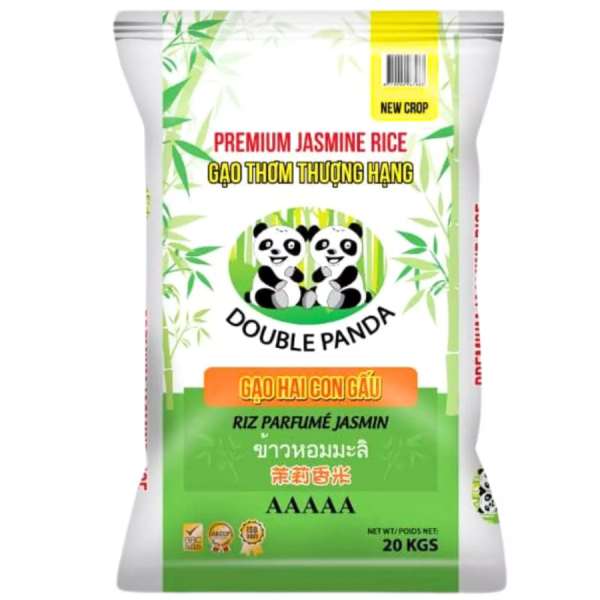 DOUBLE PANDA super jasmine rice 20kg/ DOUBLE PANDA super jasmīna rīsi 20kg - Oishii Asian Mart