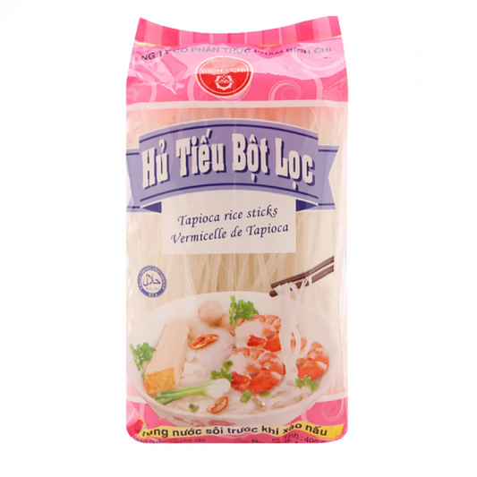 BICH CHI Tapioca Rice Stick Hu Tieu Bot Loc 400g/ Tapiokas rīsu nūdeles 400 g - Oishii Asian Mart