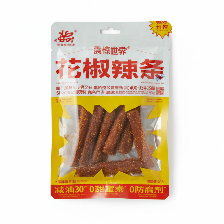 Gluten Strip Sichuan Pepper Flavour 70g/ Glutēna strēmelītes Sičuaņas piparu garša 70 g Gluten Strip