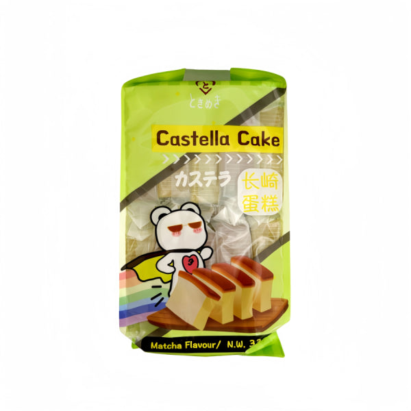 Tokimeki Castella Matcha Flavour 330g/ Tokimeki kastela kūka ar mača garšu 330 g Tokimeki