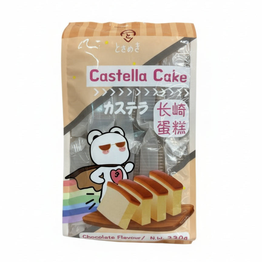 Tokimeki Castella Chocolate Flavour 330g/ Tokimeki kastela kūka ar šokolādes garšu 330 g Tokimeki