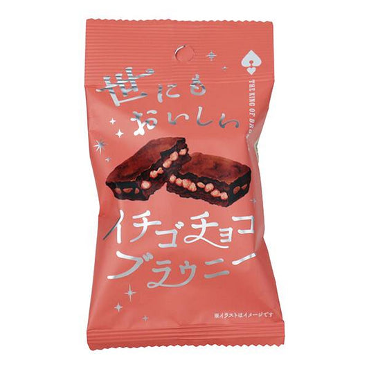 Strawberry Chocolate Brownie 35g/ Zemeņu šokolādes braunijs 35 g Oishii Asian Mart
